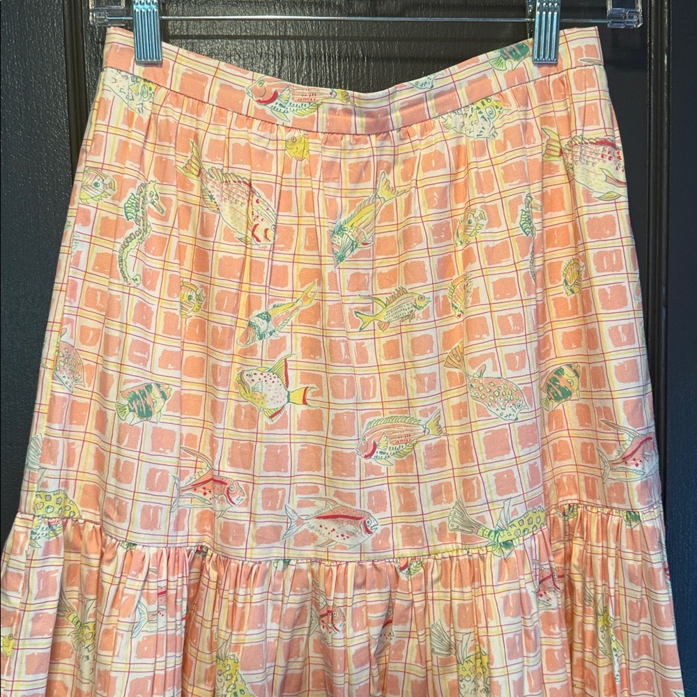 Coco Shop Skirt In Fishing Net Print View 3